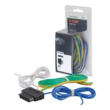 CURT 58531 5-Way Flat Connector Socket with 60" Wires (Vehicle Side, Packaged)