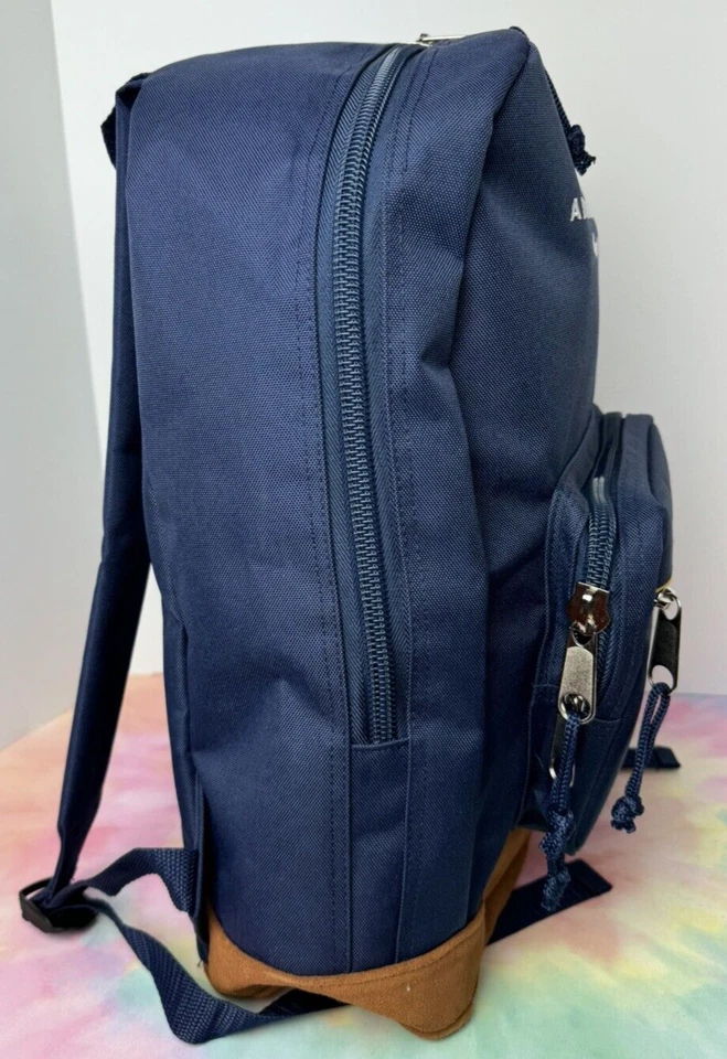 Adventures By Disney Backpack Navy Blue Suede Bottom Yellow 15" x 15" - Image 4 of 4