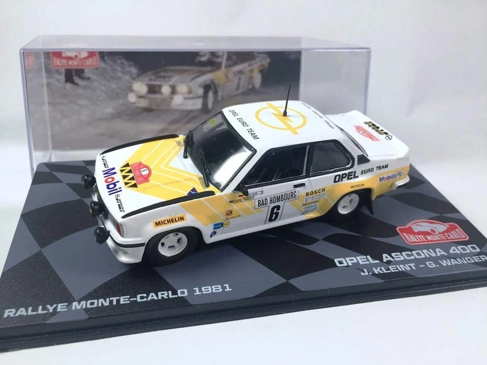 Opel Ascona 400 #6 Rallye Monte Carlo 1981 Kleint Wanger Ixo Altaya 1:43 Foto 3 de 3