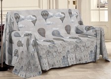 Telo Arredo Multiuso Linea Pensieri Delicati In Cotone Disegno Volare Beige