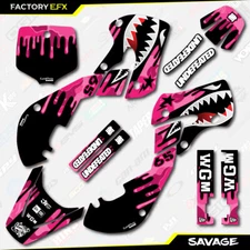 Pink Savage Camo Racing Graphics Kit fits 01-21 Suzuki RM65 RM 65 Decal