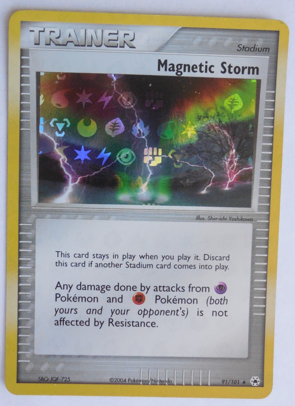Magnetic Storm 91/101 Uncommon Holo EX Hidden Legends Pokemon Trainer Card LP