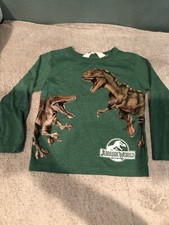 H M Jurassic World Boys Long Sleeve Size 1 1/2-2