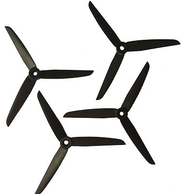2 Stück (7x3,5)'' Original GWS 3-Blatt Propeller Set (1x Cw + 1x CCW) Multimotor
