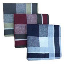 12 Stck. Karos Taschent&uuml;cher Vintage weich Taschent&uuml;cher formelles Kerchief 16 Zoll