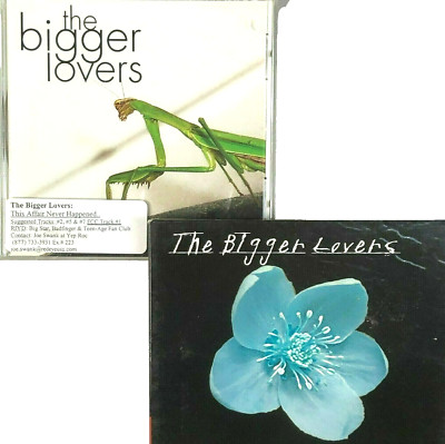 The Bigger Lovers 2 CD Bundle Honey Hive Affair Never Happened Yep Roc 2002-2004