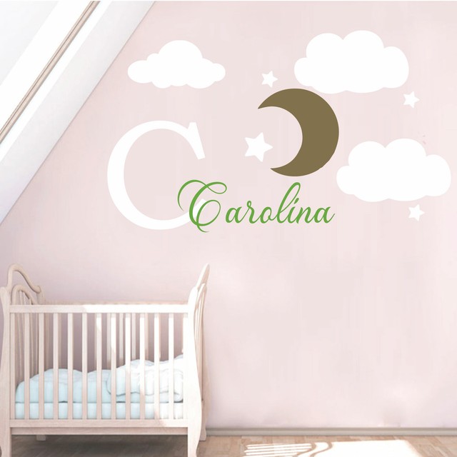 cloud moon and stars nursery