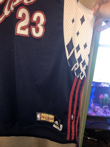 LeBron James #23 ALL STAR GAME NBA EAST 2007 Adidas Blue Jersey Men’s Size XL - Picture 10 of 18