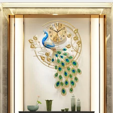 Luxury 3D Large Hanging Wall Clock Digital Wall Watch Silent Clock Decor