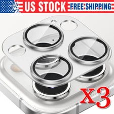 Camera Lens Protector For iPhone 16 15 14 13 12 11 Pro Max Tempered Glass LOT