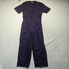 Coveralls Cover Alls Blue Work Uniform Short Sleeve Adult L Large 100 Cotton