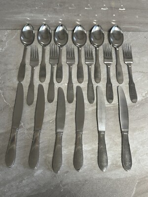 GEORG JENSEN Mitra Design Besteck 18 Teile Gabel Messer Löffel für 6 Personen