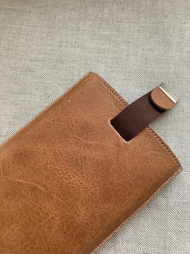 Italian leather case for iPhone 14 13 Pro Max, cover sleeve - Picture 2 of 4