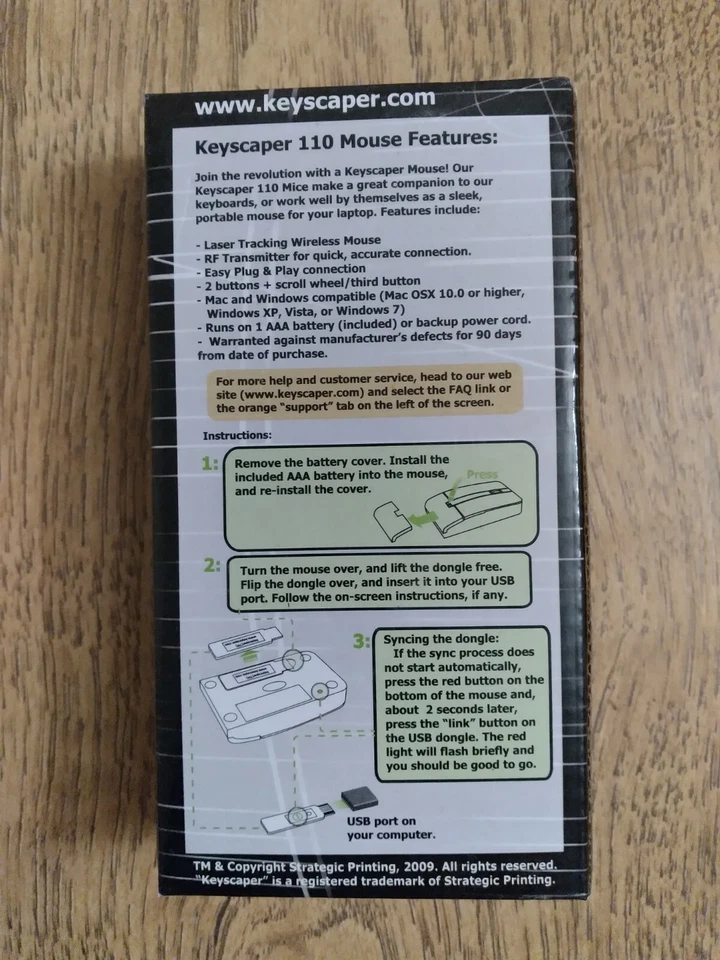 Ole Miss Rebels Wireless Optical Mouse 2.4G Windows / Mac College NCAA - Image 2 of 4