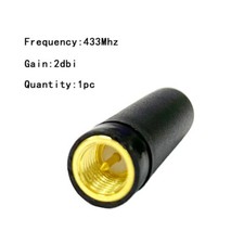 1pc 433Mhz/2.4Ghz Antenna SMA Male Connector 2dbi Wireless Module Aerial 27.5mm