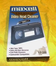    MAXWELL PREMIUM VCR HEAD CLEANER VP-200 HOME VIDEO WET TYPE VHS