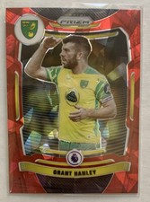 Grant Hanley 2022 Prizm Premier League #168 Red Cracked Ice SP Soccer EPL