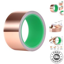 Copper Tape, Copper Foil Tape 2inch X 33 FT with Conductive Adhesive for Guit...