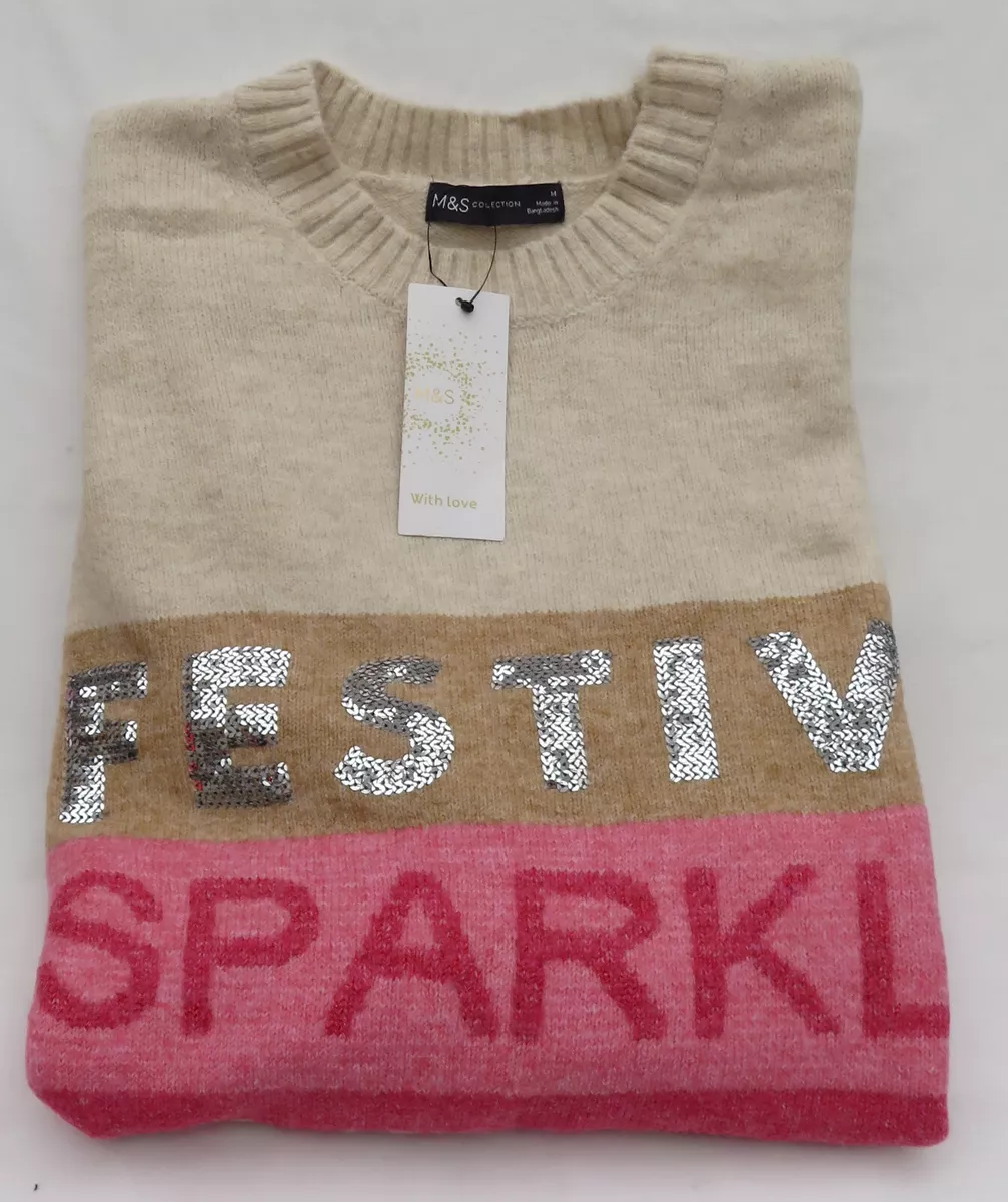 Marks and spencer sequin jumper cheap