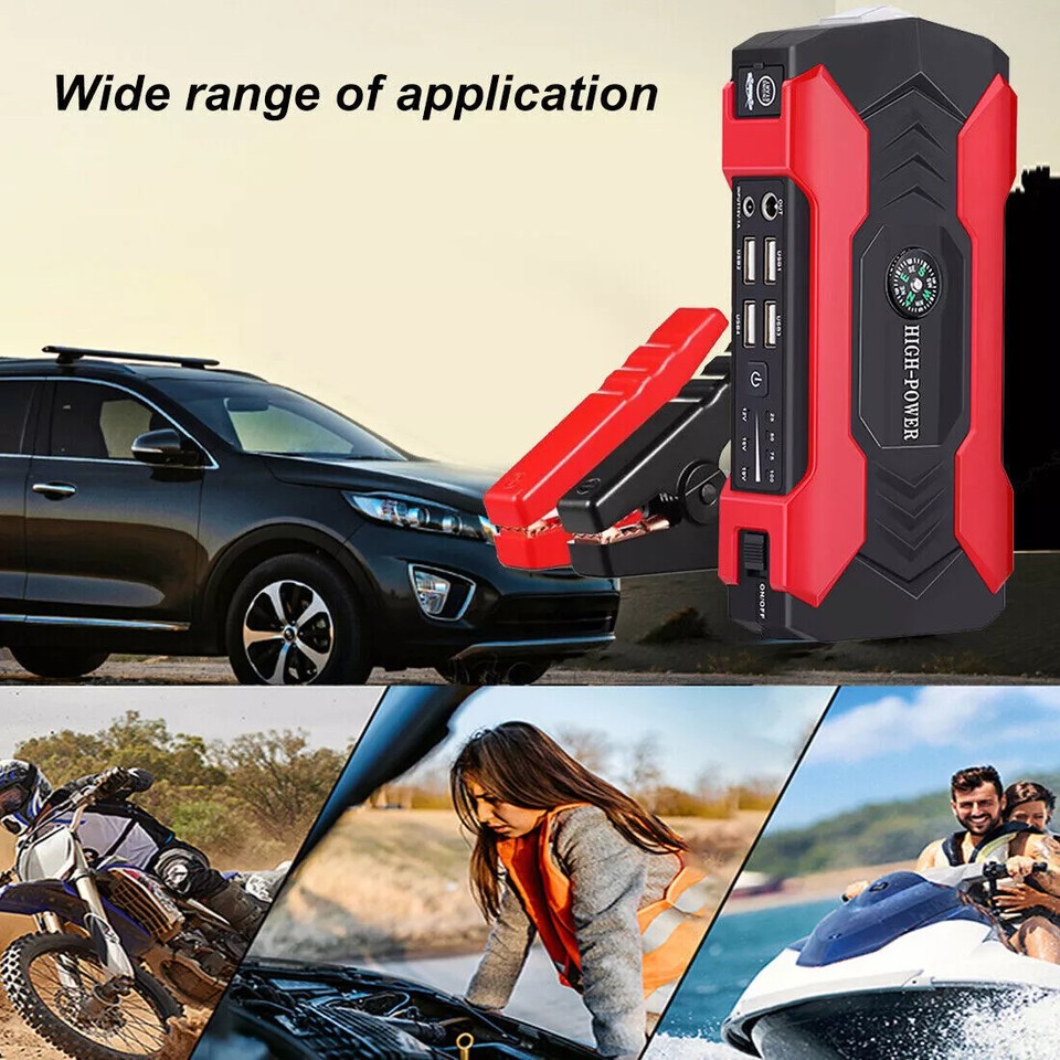 99800mAh Car Jump Starter Booster Jumper Box Portable Power Bank