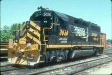 GWWR 3020 GP-40 "OLS" (GATEWAY WESTERN) --- Original Slide T1-2