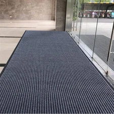 3' X 10' Brush Step Entrance Mat Striped Heavy Duty Indoor Outdoor Doormat with