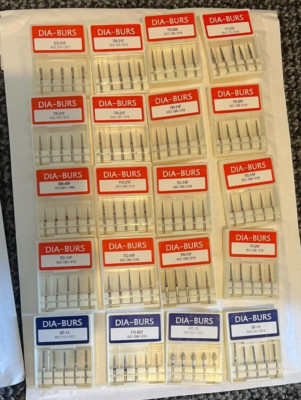 100tlg Konvolut Diamant Gratbohrer Set für Zahnärzte