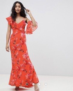 hope and ivy red maxi dress