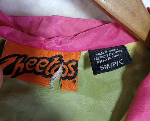 Cheetos Windbreaker Hoodie Size Small Chester Cheetah Basketball Jacket image 4
