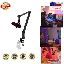 Elegance Microphone Boom Arm - Universal Desk Mount, Sturdy, Podcast Ready
