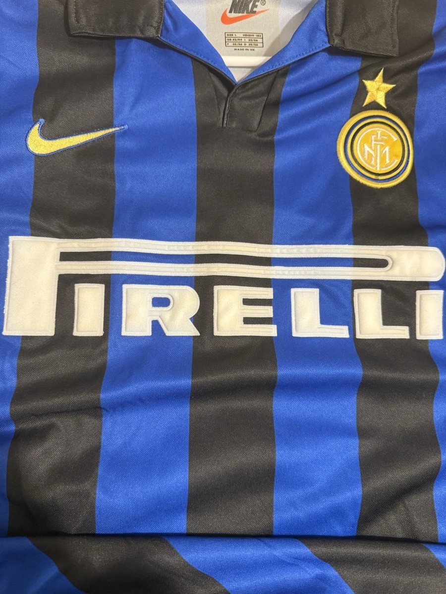 Vintage Nike 1998-99 Inter Milan Ronaldo R9 Soccer Jersey Original