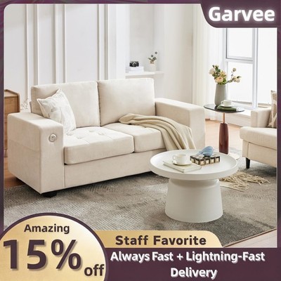 Removable Cover 76'' Velvet Couch Loveseat Sofa Comfy Cushion Space