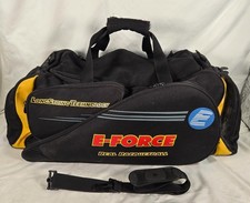 Vintage Large E Force Real Racquetball Racket Duffle Bag Carry Case 32" Good