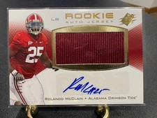 2010 SPx ROLANDO MCCALIN Autograph Jersey Rookie Auto Alabama RC /375 Raiders