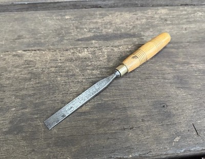 Vintage 3/8'' Henry Taylor No 1 Holzbeitel Zimmermann Holzbearbeitung altes Werkzeug