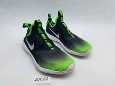 Nike Flex Runner GS Boy's Size 6Y Running Shoes Black Green