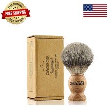 Luxury Badger Hair Shaving Brush with Manchurian Ash Handle for Close Shaves