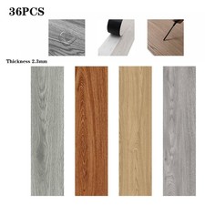 Vinyl Flooring Stickers Wood Plank Effect 2.3mm Non Slip for Kitchen Bathroom