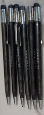 Vintage Skilcraft US Government Mechanical Pencils Black Made in USA Set Of 6