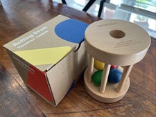 Monti Kids Montessori Wooden Rolling Drum New in Box
