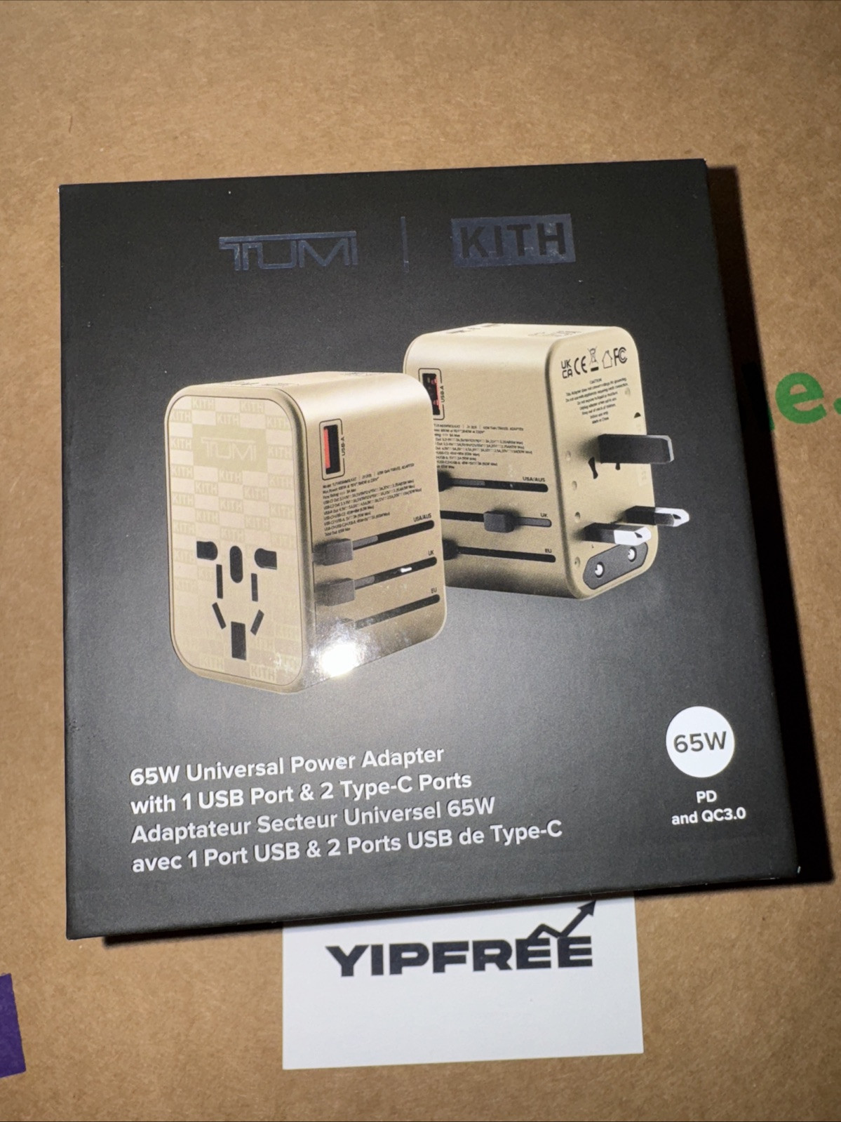 Kith x Tumi 65W Universal Power Adapter Quicksand | eBay Kith x Tumi 65W Universal Power Adapter Quicksand | eBay