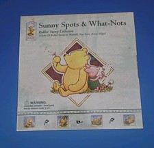 Winnie The Pooh Sunny Spots  What Nots Rubber Stamp Collection NEW sealed Box