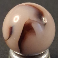 Vintage Alley Agate Pink Lady Swirl Marble .61" Mint Condition 226053