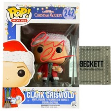 Chevy Chase signed Funko Pop Clark Griswold Christmas Vacation Beckett