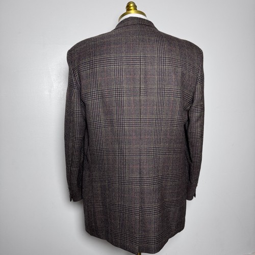 Chaps Ralph Lauren Blazer Herren 42R Braun Glen Plaid Wolle 2-Knopf Sport Mantel - Bild 3 von 6