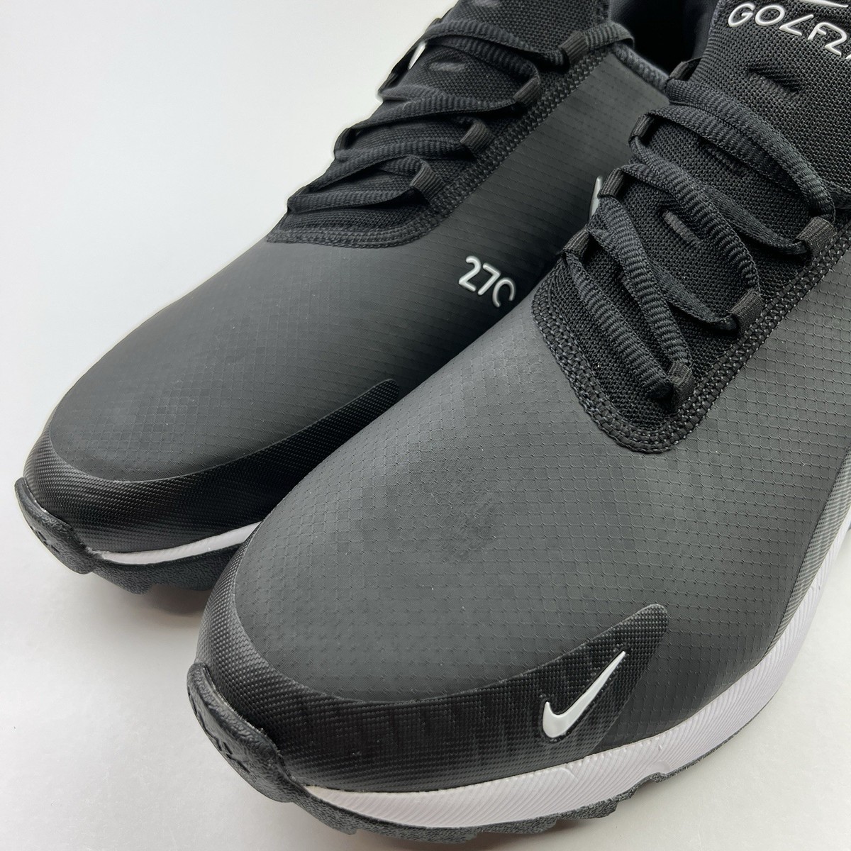 【GW特価】 Nike Air Max 270 Golf Black/White NIKE Air Max 270 Size 4 7.5 Mens Black White Spikeless Golf Shoes