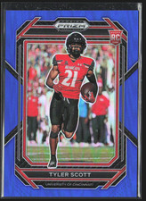 2023 Panini Prizm Draft Picks Tyler Scott Blue Wave #154 197/199 RC