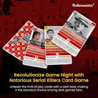 Kulturmeister - Notorious Serial Killers Trump Card Game: Unique Playing Card...