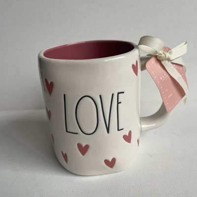 Rae Dunn By Magenta ''Love Potion  White Red Coffee/Tea Ceramic Mug 20 Oz NEW