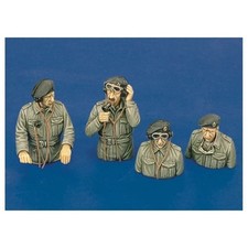 1/35 WW2 British Tank Crew Soldiers RESIN FIGURE MODEL KIT Unassembled Unpainted